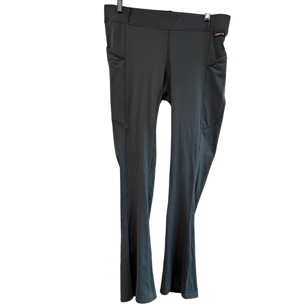 Kerrits Womens XL Green/Gray GripSoft Full Seat Bootcut Riding Tights